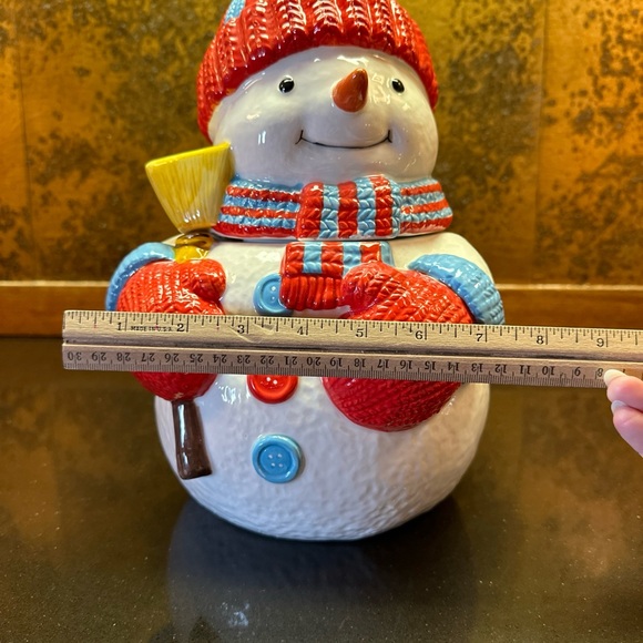 Homeworx By Harry Slatkin Trim The Tree Snowman Canister Empty - Picture 9 of 9